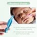 TAHULIK 5PCS Nose Cleaning Tweezers, Round Head Design, 5 Colors Baby Nose Picker, Effective Booger Remover Tool, Ear & Navel Cleaner Clip for Baby's Care