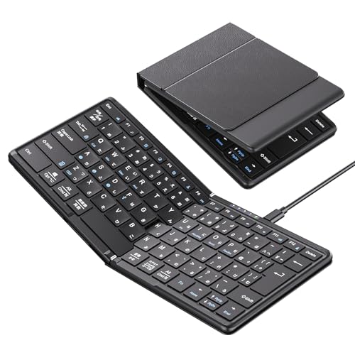 Omikamo Lp ipad L[{[h Bluetooth ܂肽 JISW{z EShiftL[/L^EnterL[ CX X}zp RpNg y ^ IOS/Windows/Mac/AndroidΉ 4f
