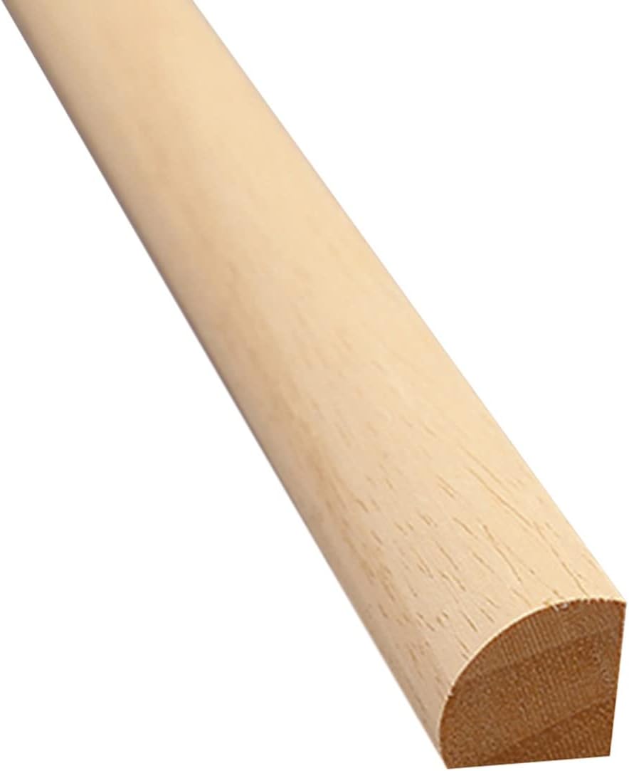 ZAQYCM 3.3ft Corner Molding Trim Wood, Quarter Round Trim