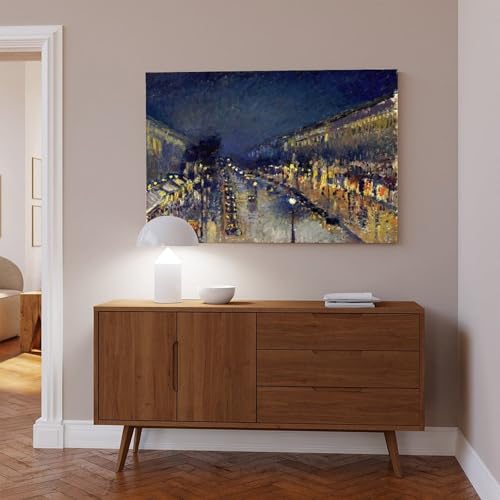 Toile Pissarro Boulevard Montmartre Paris cadre suspendu pour habiller un mur