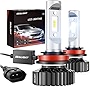 SEALIGHT H11/H8/H9 LED Bulbs, 14000LM 400% Brighter LED Lights, 50,000+ Hour Lifespan, 6000K Xenon White Non-polarity, Pack of 2