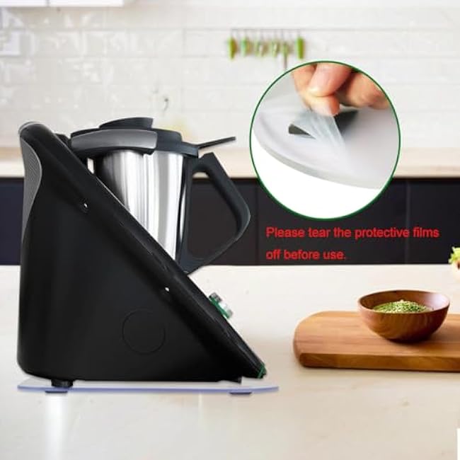 Diteje 2 Pack Kitchen Appliance Sliding Tray,Appliances Slider Transparent Moving Under Cabinet Countertop Compatible with Ninja Grill,KitchenAid Stand Mixer,TM5/TM6,Keurig Coffee Maker,Instant Pot