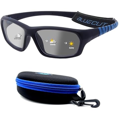 BLUE CUT Sports Protection Goggles, Photochromic Lenses Safety Glasses for Basketball, Pickleball and Outdoor Sports Cover
