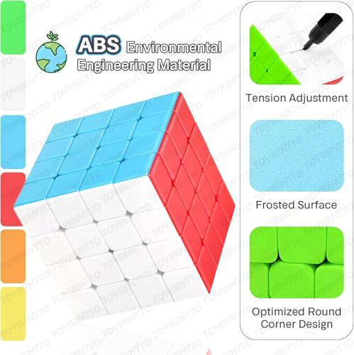 Image of Moyu Meilong 4x4 Speed Cube Smooth Turning Stickerless Puzzle Toy for Beginners and Professionals High Performance 4x4 Cube for Kids and Adults