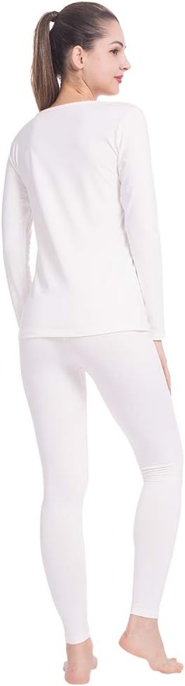 MANCYFIT Thermal Underwear for Women Long Johns Set Fleece Lined Ultra Soft Scoop Neck - Image 5