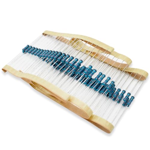 Innfeeltech 100 Pcs 1/2W 1% Tolerance 220K Ohm Metal Film Resistor Resistance for DIY Project and Experiments