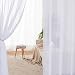 MIULEE 2 Hojas de Cortinas Visillos Poliéster Translucida de Dormitorio Moderno 8...