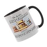Crealuxe Kaffeetasse - die besten LKW Fahrer heißen (Wunschname) -Spruchtasse, Bürotasse, bedruckte Keramiktasse, Tasse mit Spruch, Hochwertige Kaffeetasse (Schwarz)