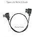 for canon 5d4 release cable nk d850 cable Dji Ronin R cable to-Rs2 rsc2 rs3 rs4 Handheld stabilizer camera connection cable d850 camera control cable/shutter release connection cable (Micro 3.0-USB)
