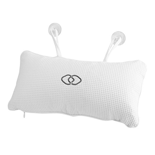 Yuet Anti-Slip Non-Slip Bathtub Pillow Home Spa Bath Inflatable Cushion Head Neck Back Shoulders Rest Relax Suction Cup Bathroom Support For Hot Tub Luxurious Headrest #TOP2