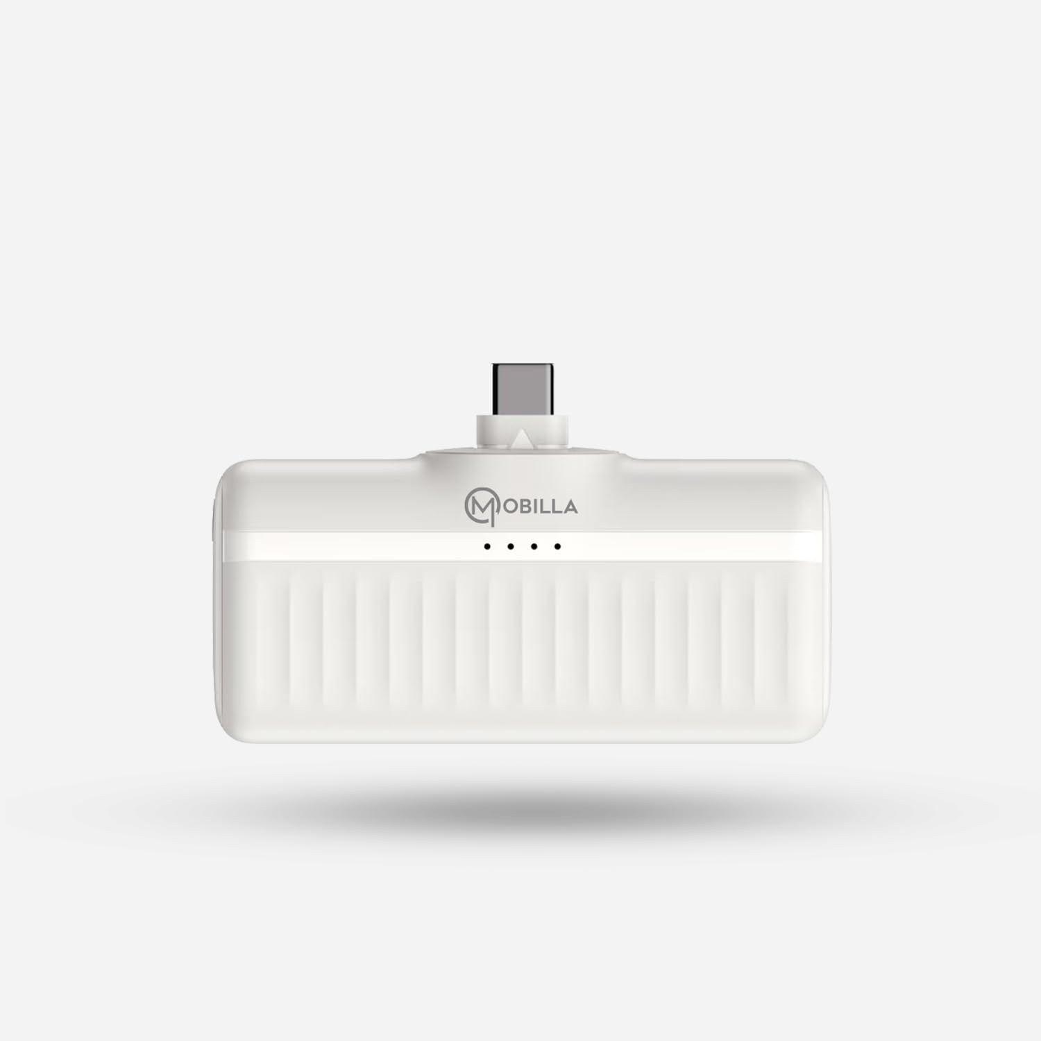 MPower Volt Powerbank | Extremely Tiny & Compact Design | 5000mAh Battery Capacity | in-Built Foldable Type-C Connector | Dual Fast Charging Ports | LED Indicator | 9-Layer Circuit Protection (White)-image-2