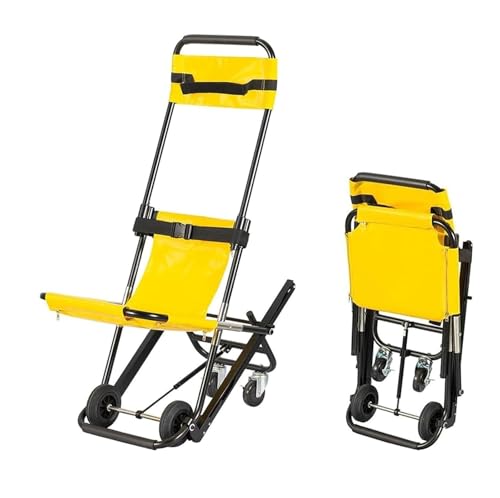 Camilla plegable, silla portátil de rescate de emergencia de aleación de aluminio para evacuación médica, operación de una persona, ideal para uso hospitalario y doméstico