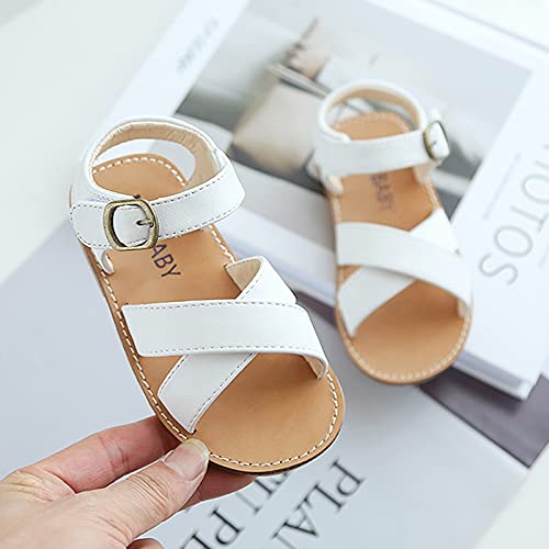 EnJoCho Kids Children Girls Open-Toed Princess Beach Shoes Soft-Soled Non-Slip Sandals Lightweight Shoes Flat Sandals2