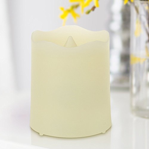 YOEEKU Mooncandles 9 LED candele in vera Cera