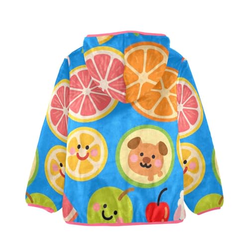 Fruit Sherpa Fleece Girls2