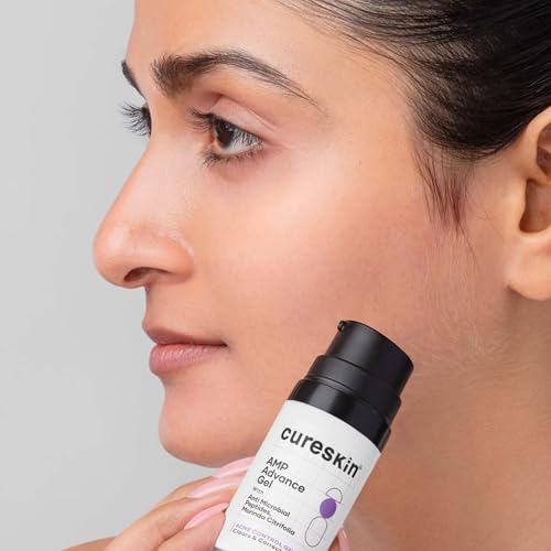 Image of Cureskin Acne Control Gel with Azelaic Acid, Mandelic Acid & Probiotics | Reduces Pimples, Blemishes & Excess Oil | For Oily & Acne-Prone Skin | 10 g