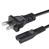 Universal Generic Power Cord Cable - Compatible PS4 PS3 PS2, Most Cameras and Gaming Stations (6...