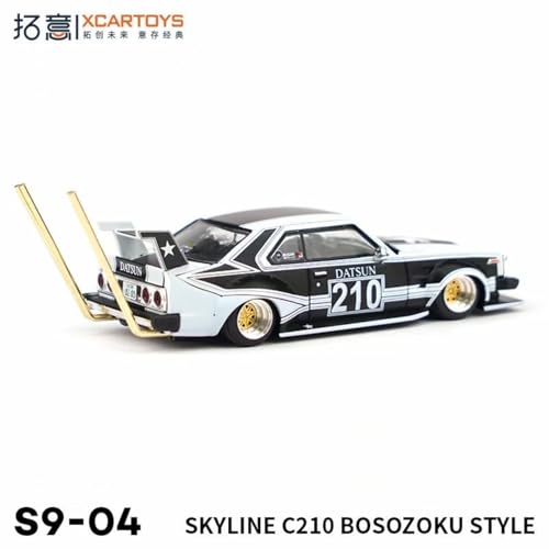 Mini voiture Skyline C210 alliage Poprace style graffiti