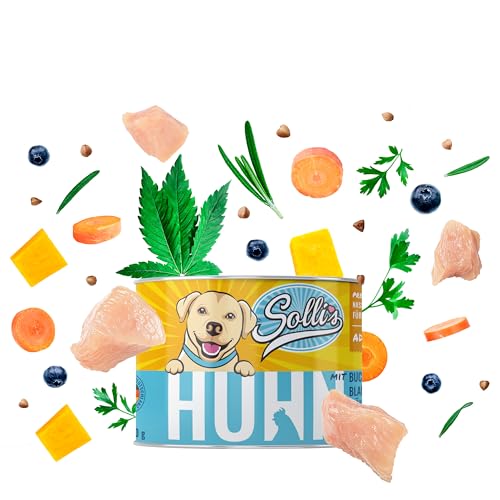 Sollis Hundefutter Nassfutter für Hunde | 0% Getreide | 0% Zucker | Natur pur in verschiedenen Sorten & Größen (Klassik Mix, 24x200g)