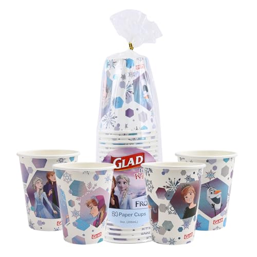 Glad for Kids Disney Frozen Disposable Paper Cups, Anna and Elsa ...