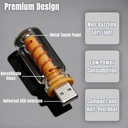 USB Mini Light 4-Pack, Touch Dimmable Night Lamp — view 5