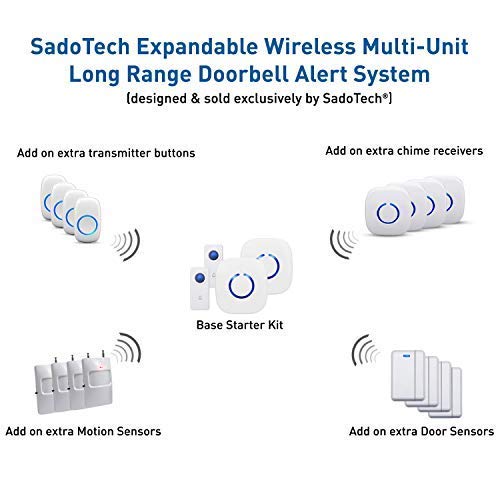 Hands-Free Door Chime Or Window Alert With Magnetic Sensors, Activates When Door Or Window Is Opened, Door Open Chime Or Window Alert, 1 Door Sensor + 1 Plug-In Receiver #TOP6