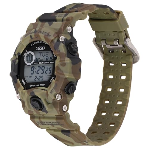 Image of Zoop Digital Watch with Digital Dial & Military Camo Strap for Boys Kids, from House of Titan - 16051PP04