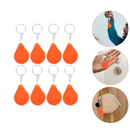 8Pcs Mini Folding Pocket Magnifier Keychain, 30X Magnification Glass for Elderly Reading Jewelry Inspection