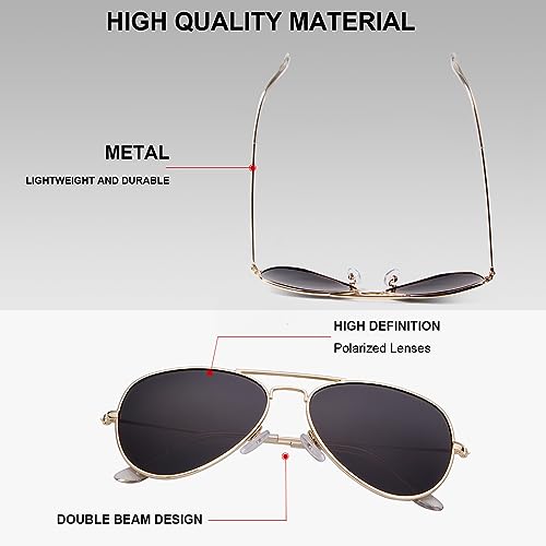 Image of Classic Aviator Sunglasses Retro Aviator Sunglasses for Women Men UV Blocking
