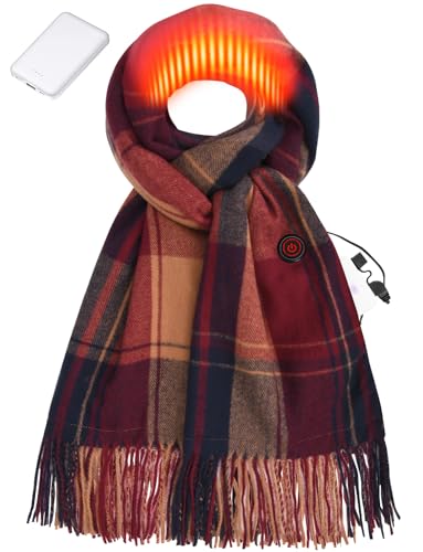 Heated Scarf for Women Include Rechargeable Battery, Winter Electric Neck Scarf for Cold Weather