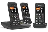 Gigaset C575A Trio, kabellos, Schwarz