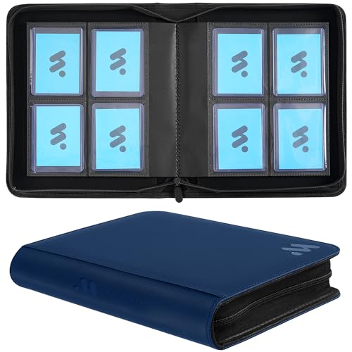 Classeur toploader bleu pour exposer et protéger vos cartes de collection