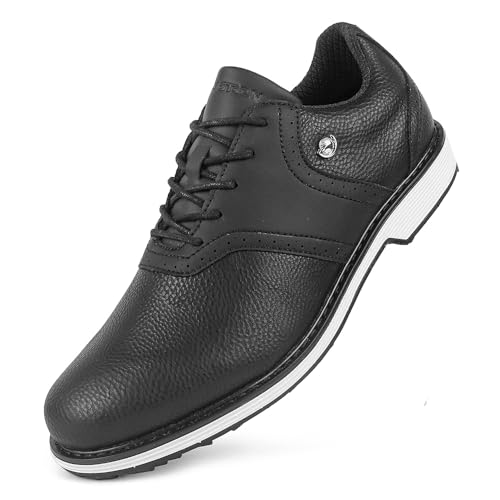 Image of THESTRON Men Golf Shoes Waterproof Professional Golf Footwears Spikes Spikeless Golf Walking Sneakers Turf Sports Golf Training Sneakers for Men