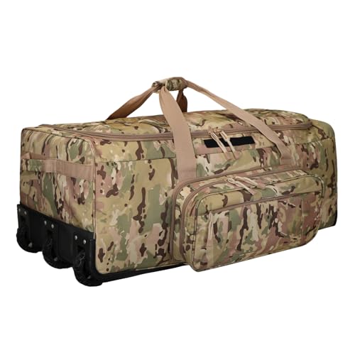 120L 3-Wheel Military Rolling Duffle