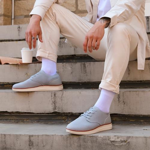 Men's Casual Shoes Knitted Breeze Mesh Oxfords Sneakers2