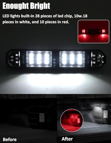 Image of SUNPIE UTV Dome Light Battery Powered SXS Interior Lights White&Red,1 Pack