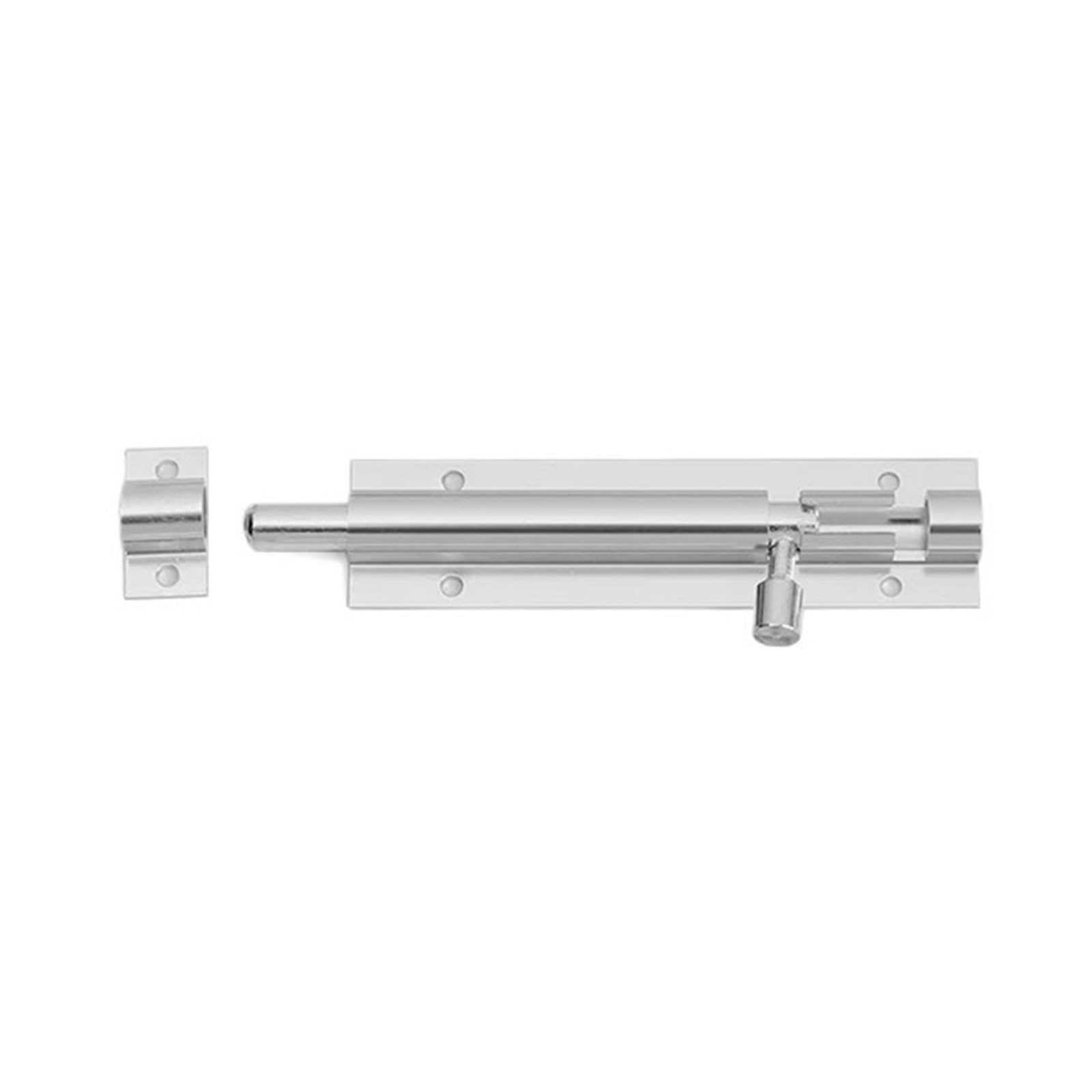 Gate Bolt 2Pcs Window Catch Lock Door Buckle Heavy Duty Large Garden Gate Shed Sliding Tower Bolt Latch Home Hardware(Silver,6inch)