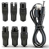 5V Charger Cord USB Adapter for Electric Hair Clippers, Beard Trimmers, Shavers, Beauty Instruments, Electric Hairdressers, Desk Lamps, Purifiers Power Supply Charging Cable 7 PCS Set