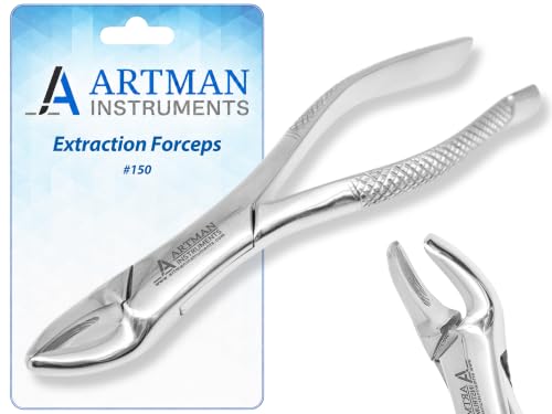 ARTMAN INSTRUMENTS Dental Tooth Extracting Forceps for Incisors Canines Premolars and Molars Upper and Lower Teeth Oral Dental Extraction Tools (#150)