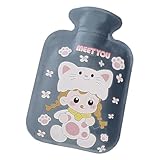 Taillenwärmer, Wärmbeutel, 500 ml, beheizte Bettauflage, Thermo-Wasserflasche, Hots Wasserflaschenbezug, große Kapazität, Wärmflasche, Plüsch 500 ml Wärmbeutel für Taillenheizung