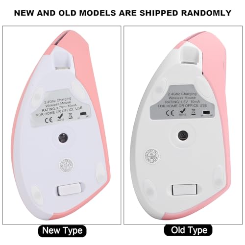 Ratón para túnel carpiano recargable H1 con conexión USB inalámbrica 2,4G 5
