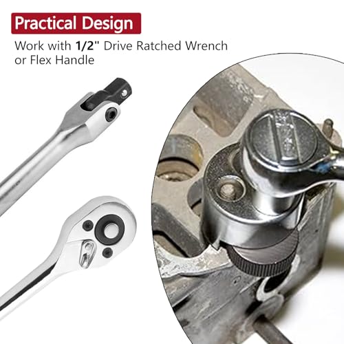 Image of LCGP Stud Extrator Tool, Stud Remover Fit for 1 /4 inch to 3 /4 inch (6 to 19mm), Ideal Stud Extractor for Broken, Seized Nuts, Grip Damaged Bolts
