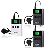 Retekess TT122 Church Translation System, Wireless Tour Guide System, One Key Mute, Crystal-Clear Reception, Assistive Listening Devices for Court Interpretation(1 Transmitter 2 Receivers)