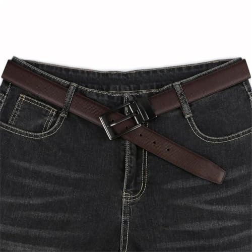 Men's Leather Reversible Belt Rotate Buckle Fashion Work Business Dress Belt3
