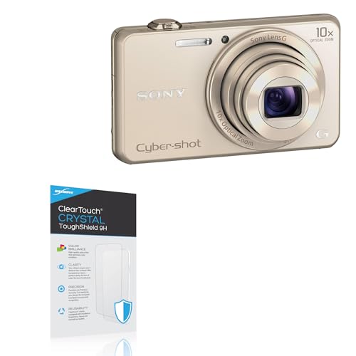 BoxWave Screen Protector Compatible With Sony CyberShot DSC-WX220 - ClearTouch Crystal ToughShield 9H (2-Pack), Clear 9H Tough Flexible Film Screen Protector