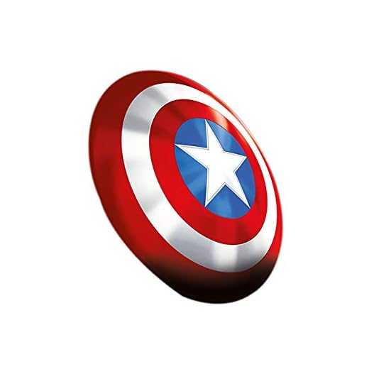 Hasbro Marvel Legends Series Captain America samlarsköld i premiummaterial för rollspel, Marvels 80-årsjubileum, från 18 år