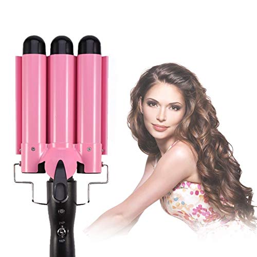 Hair Curling Iron 1 inch 3 Barrel Hair Crimper Ceramic Two Gear Temperature