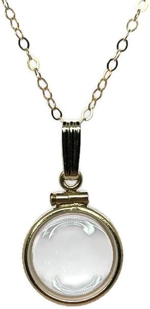 14K SOLID GOLD EMPTY Handmade Shaker Locket, FREE SCREWDRIVER INCLUDED, waiting for...