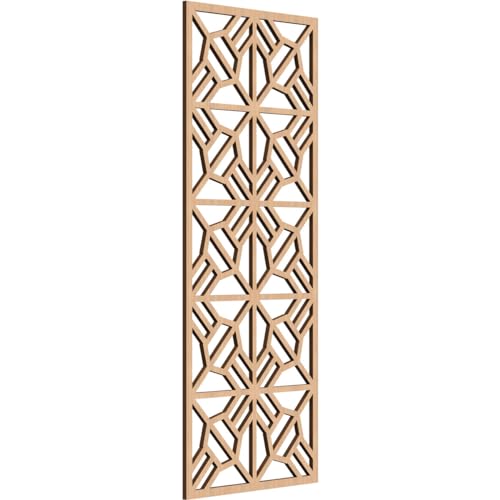 Image of Auburn Decorative Pierced Fretwork Wood Wall Panels, 17 3 /8 inchW x 44 3 /8 inchH x 3 /8 inchT, Hickory