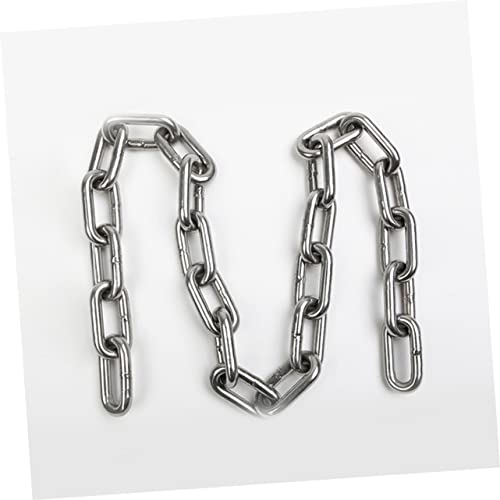 Parliky 1Pc 3 Corrente De Aço Inoxidável Resistente Com Zíper Corrente De Tração Para Cachorro Arco